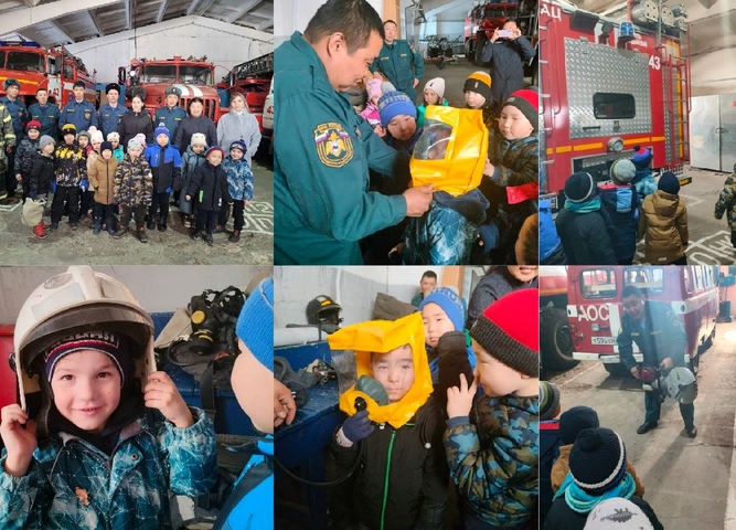 ТО "Развивайка" Посетили пожарную часть №43 ФГКУ «12 ОФПС по Иркутской области»